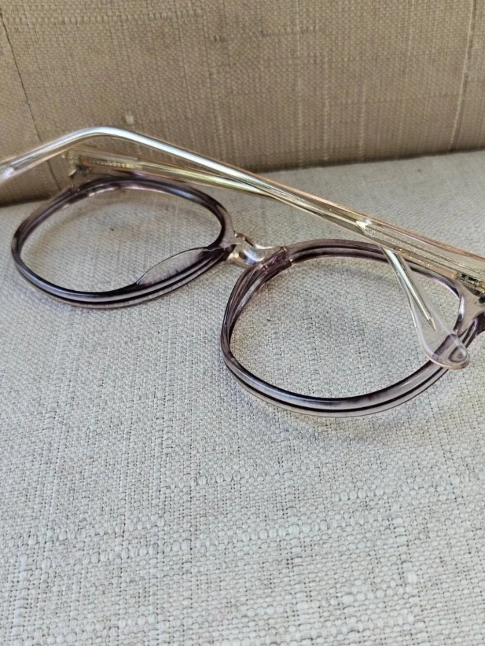 Vintage Halifax Women Eyeglasses Frame PEACH Eyewear Glasse Frame only